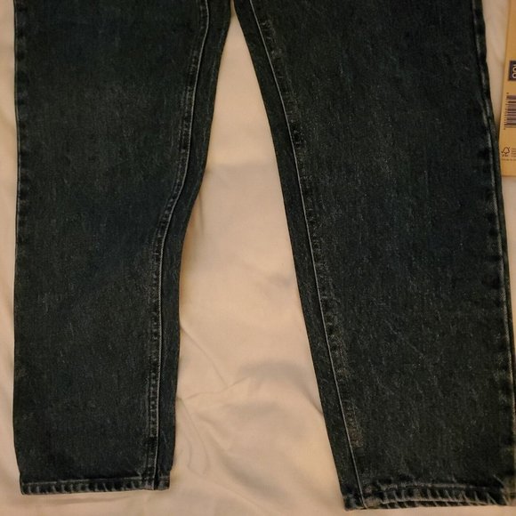 Lee Womens Blue 5 Pocket High Waist Tapered Leg Cotton Denim Original Jeans 14 M - Picture 11 of 12